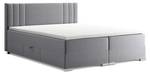 Boxspringbett Alba Grau - Breite: 180 cm - H4