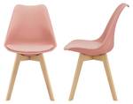 Lot de 2 Chaises Fläten Salle à Manger Rose clair