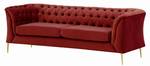 2,5-Sitzer-Sofa Chesterfield Modern Rot