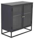 Vitrinenschrank BAKAL SC85 2D Schwarz