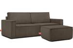 NAPI  Sofa 3 Sitzer Braun - Breite: 228 cm