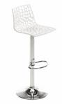 Tabouret de bar CLARK Lot de 2 Blanc