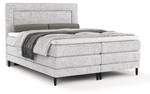 Boxspringbett Madame Grau - Breite: 140 cm