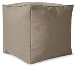 Sitzsack-Hocker Pouf "Cube" 40x40x40cm Khaki