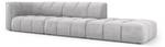 modulares Sofa SERENA 4 Sitzplätze Hellgrau