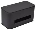 Taschentuchbox Pali Schwarz - Metall - 27 x 14 x 12 cm