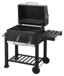 Grillwagen Arnad Schwarz - Metall - 114 x 105 x 48 cm