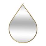 Spiegel Metall Drop 21.2x28.5cm Spiegel Gold - Glas - 2 x 29 x 22 cm