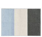 Badematte Horizont Anthrazit - Blaugrau - Silber / Grau - Silbergrau - 70 x 100 cm