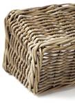 Blumentopf GREYPLANTBOX Grau - Rattan - 24 x 20 x 59 cm