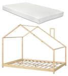 Lit cabane Siuntio avec matelas 146 x 160 cm