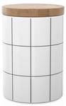 Vorratsdose Behälter aus Keramik 700 ml Weiß - Keramik - 10 x 14 x 10 cm