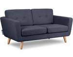 TAGIO II Sofa 2 Personen Beige - Braun - Marineblau