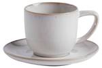 Tasse Mit Untertasse Inaya Beige - Stein - 14 x 7 x 14 cm