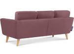 TAGIO Ecksofa links mit Ottomane Pink