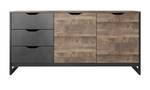 Kommode ARDEN 160 Beige - Grau - Holzwerkstoff - Kunststoff - 161 x 79 x 40 cm