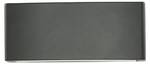 Wandleuchte BRICK Grau - Glas - Metall - 22 x 8 x 12 cm