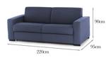 3-Sitzer Schlafsofa  Aliana Blau