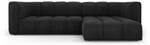 modulares Ecksofa SERENA 3 Sitzplätze Schwarz