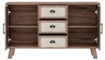 Sideboard FAN AGD66 Braun - Holzwerkstoff - Massivholz - 40 x 80 x 120 cm