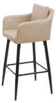 Barhocker H93 Beige - Kunstleder