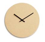 Horloge murale 68656 Noir - Jaune - Bois massif - 38 x 2 x 38 cm