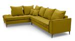 Ecksofa Eckcouch Vivian L Form Couch Gelb - Ecke davorstehend links