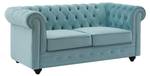 Couchgarnitur CHESTERFIELD 2er-Set Hellblau