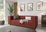 Sofa 2 sitzer Mette aus Cord-Stoff Rubinrot