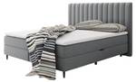 Boxspringbett Tango Grau - Breite: 184 cm