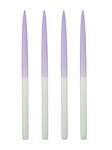 Bougies Dip-dye (Lot de 4) Bleu clair