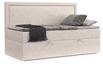 Boxspringbett Luvi Beige - H3 - Tiefe: 90 cm