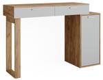 Schreibtisch Regina 49410 Sonoma Eiche Trüffel Dekor - Weiß - 130 x 88 x 40 cm - Holzwerkstoff