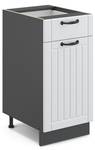 Meuble cuisine Fame-Line 36049 Anthracite - Blanc neige