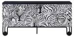 Sideboard STILIG SB183 4D Schwarz - Holzwerkstoff - Kunststoff - 183 x 90 x 40 cm