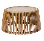 RATTAN Beistelltisch Braun - Rattan - Massivholz - Holzart/Dekor - 69 x 38 x 69 cm