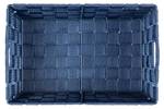 Badkorb ADRIA SQUARE, marineblau, Wenko Blau - Kunststoff - 30 x 15 x 20 cm