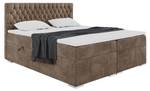 Boxspringbett Dalia Braun - Breite: 120 cm - H4