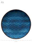 Tafelservice Aquamarine (12-tlg) Blau - Keramik - 27 x 1 x 27 cm