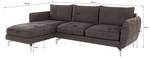 Modernes Ecksofa Avanti Khaki - Armlehne beidseitig montierbar - Ecke davorstehend links