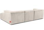 Ecksofa BUFFO 5-Sitzer Creme - Breite: 297 cm - Armlehne beidseitig montierbar - Ecke davorstehend rechts - Ottomane davorstehend rechts