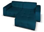 Ecksofa KENDAL 4 Sitzplätze Blau