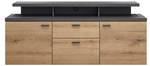 TV-tisch MoodMedia Braun - Holz teilmassiv - 151 x 66 x 47 cm