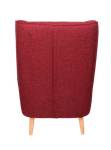 Ohrensessel Pisa TV-Sessel mit Hocker Rot - Holzwerkstoff - 80 x 102 x 82 cm