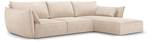 Ecksofa KAELLE 4 Sitzplätze Beige