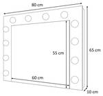 Spiegel ESCADO LED Schwarz