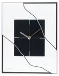 Horloge murale design THE FRAMED. Noir - Blanc - Matière plastique - 40 x 50 x 1 cm