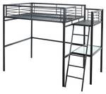 Lit mezzanine CASUAL Gris - Métal - 146 x 197 x 254 cm