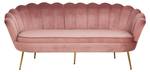 Muschelsofa Nikolaevo Pink - Textil - 180 x 78 x 76 cm