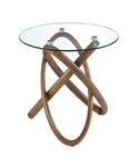 Table d'angle 2126 Marron - Verre - 55 x 50 x 55 cm